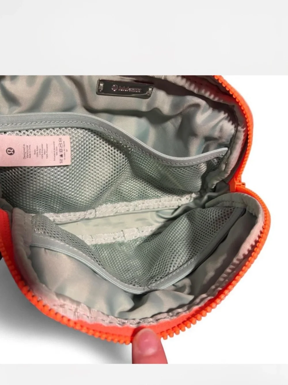 Lululemon Everywhere Belt Bag 1L Mint Green Orange Crossbody Waist Bag - Picture 2 of 4